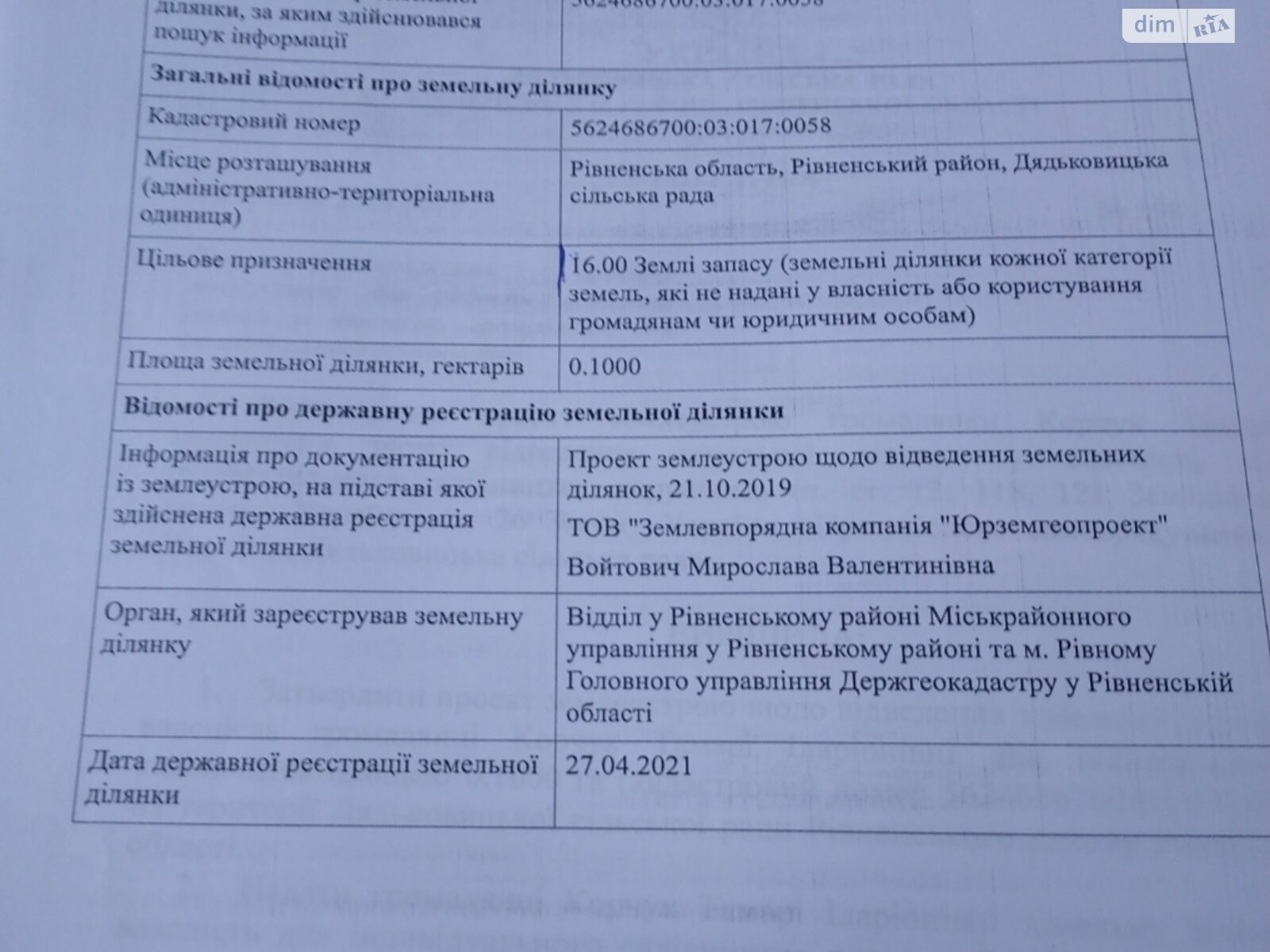 Земля сельскохозяйственного назначения в Ровно, район Аэропорт, площадь 10 соток фото 1