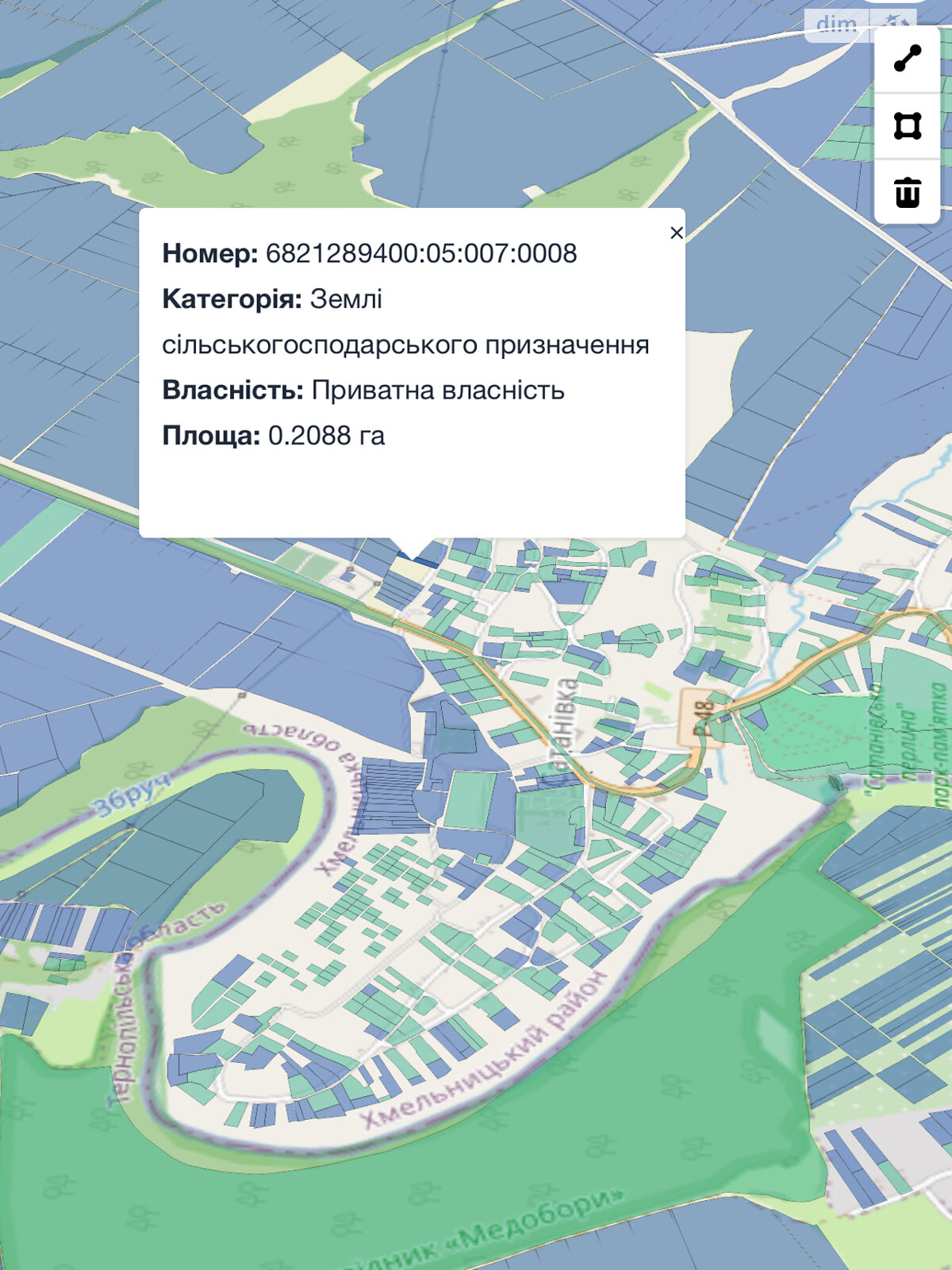 Земельна ділянка сільськогосподарського призначення в Сатанові, площа 20.8 сотки фото 1 Земельна ділянка сільськогосподарського призначення в Сатанові, площа 20.8 сотки фото 1
