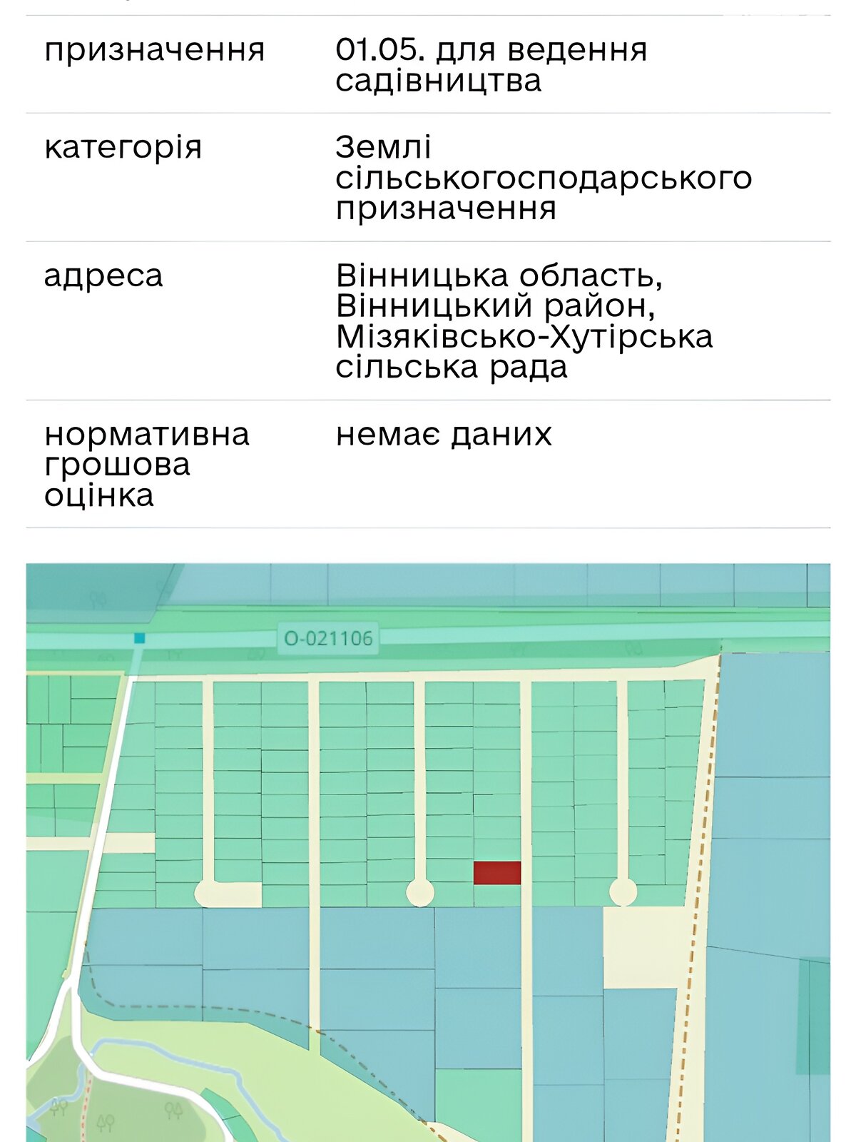Земельна ділянка сільськогосподарського призначення в Стрижавці, площа 7.94 сотки фото 1 Земельна ділянка сільськогосподарського призначення в Стрижавці, площа 7.94 сотки фото 1