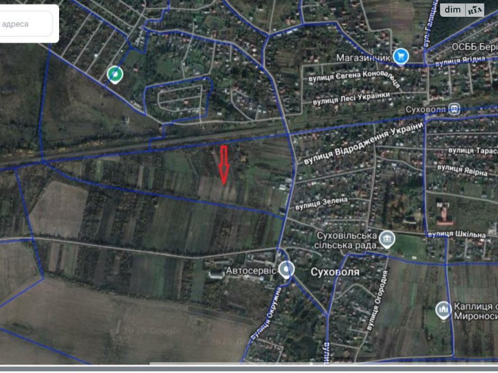 Земельна ділянка сільськогосподарського призначення в Суховолі, площа 28.69 сотки фото 1