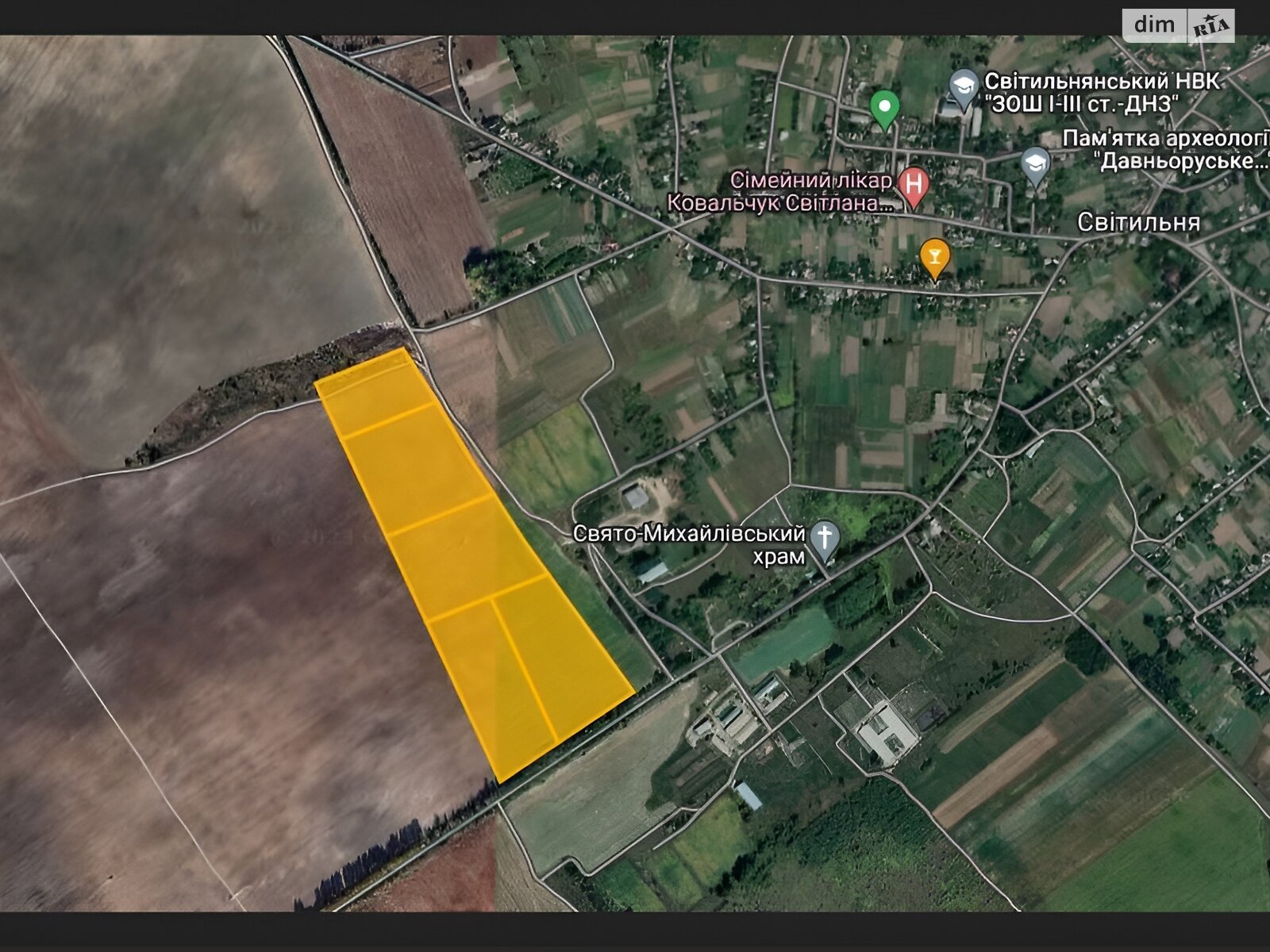 Земельна ділянка сільськогосподарського призначення в Світильні, площа 4.06 Га фото 1 Земельна ділянка сільськогосподарського призначення в Світильні, площа 4.06 Га фото 1