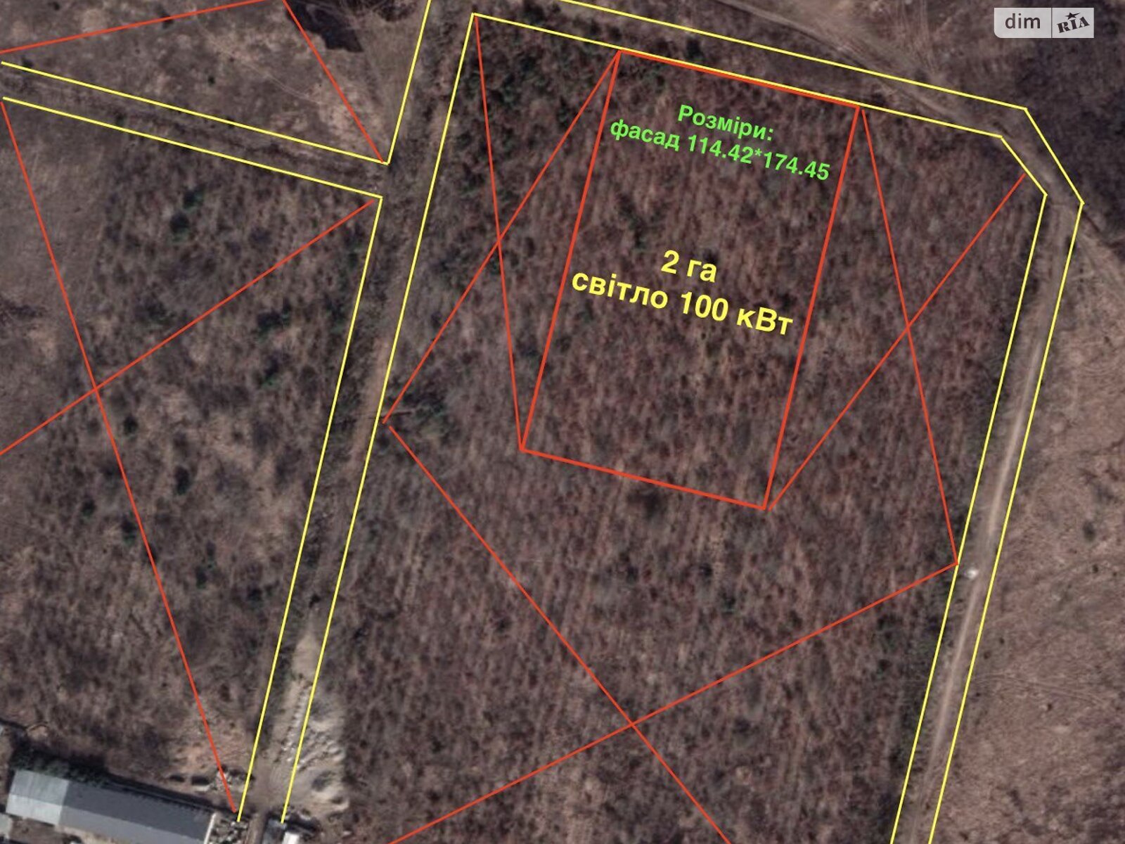 Земельна ділянка сільськогосподарського призначення в Святопетрівське, площа 99.79 сотки фото 1