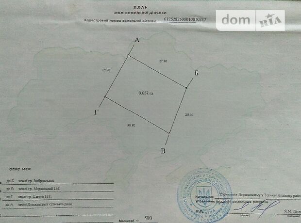 Земля сельскохозяйственного назначения в селе Довжанка, площадь 5.8 сотки фото 1 Земля сельскохозяйственного назначения в селе Довжанка, площадь 5.8 сотки фото 1