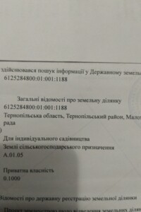 Земельный участок сельскохозяйственного назначения в Тернополе, площадь 0.1 Га фото 2