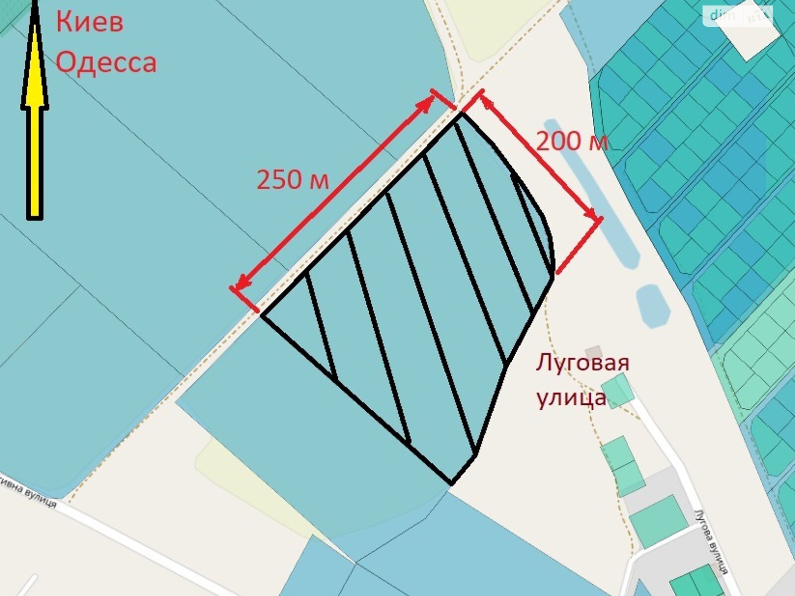 Земельна ділянка сільськогосподарського призначення в Великодолинському, площа 480 соток фото 1