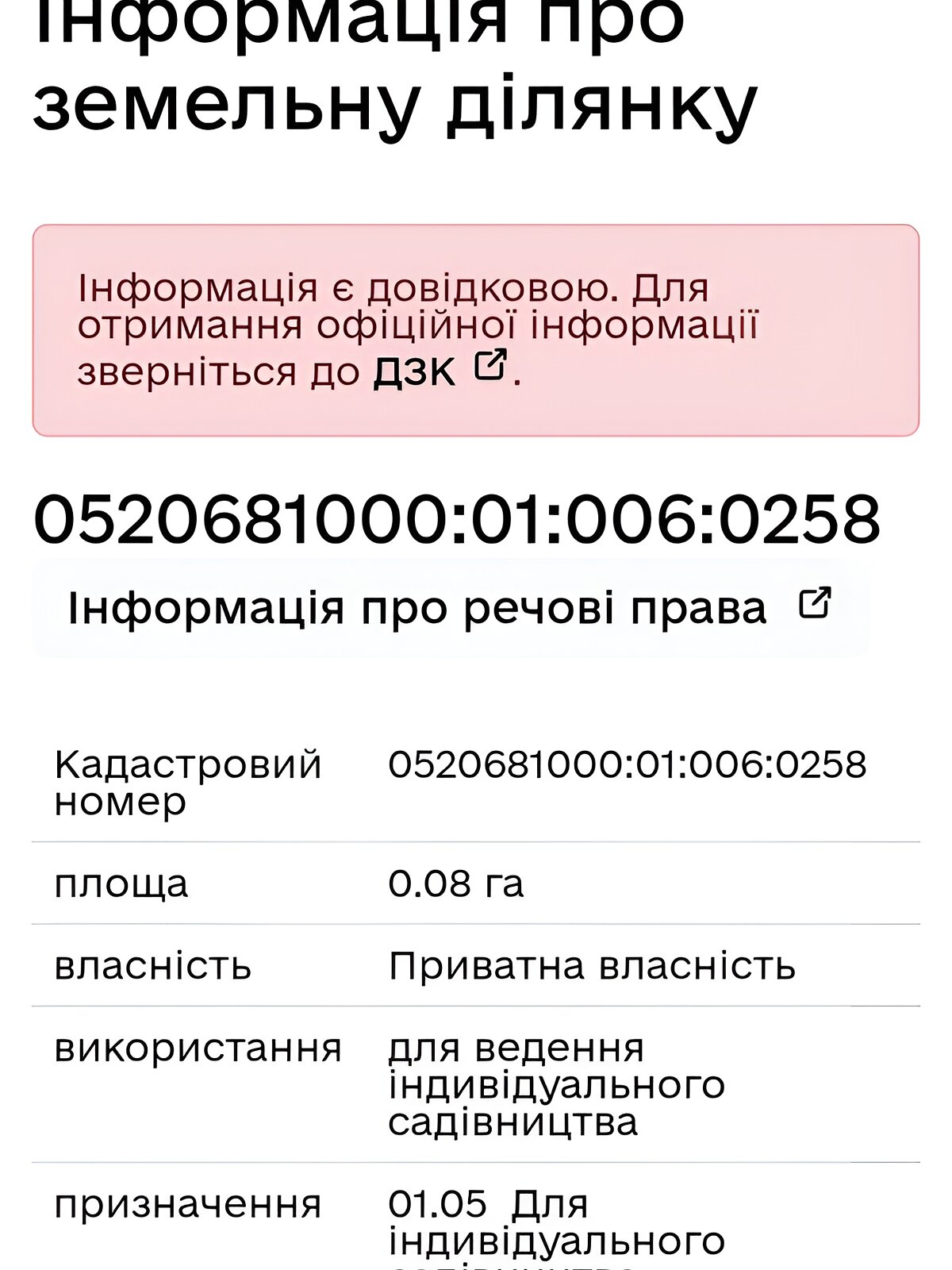 Земельный участок сельскохозяйственного назначения в Виннице, площадь 8 соток фото 1