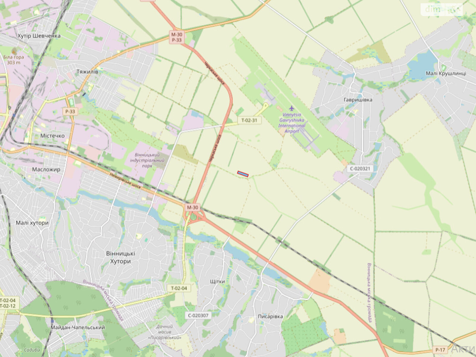 Земельный участок сельскохозяйственного назначения в Виннице, площадь 1.818 Га фото 1