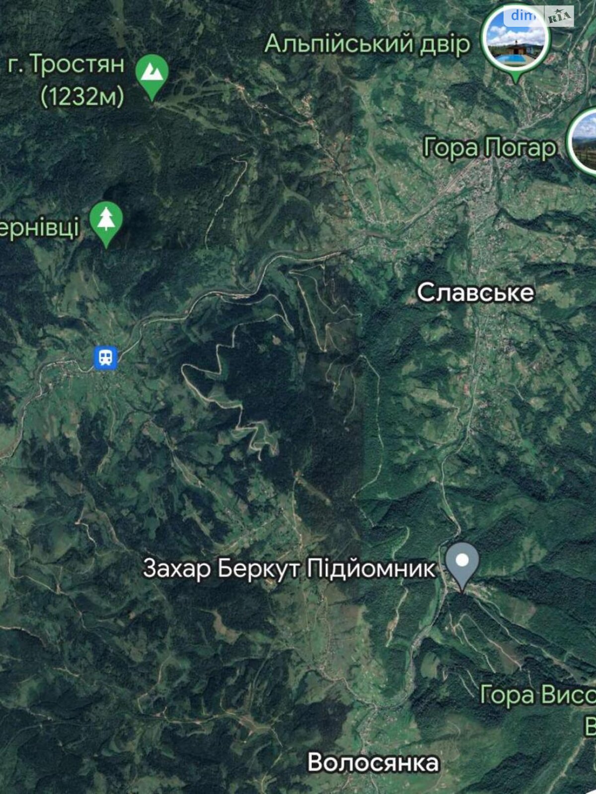 Земельна ділянка сільськогосподарського призначення в Волосянці, площа 52.7 сотки фото 1 Земельна ділянка сільськогосподарського призначення в Волосянці, площа 52.7 сотки фото 1