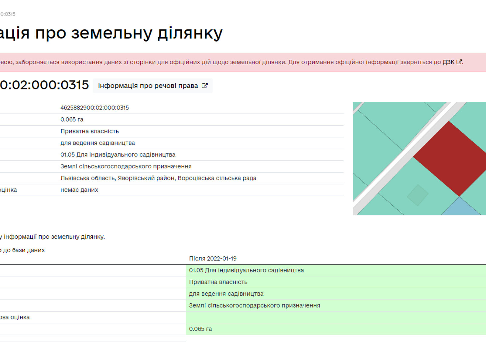 Земельный участок сельскохозяйственного назначения в Вороцовом, площадь 6.5 сотки фото 1