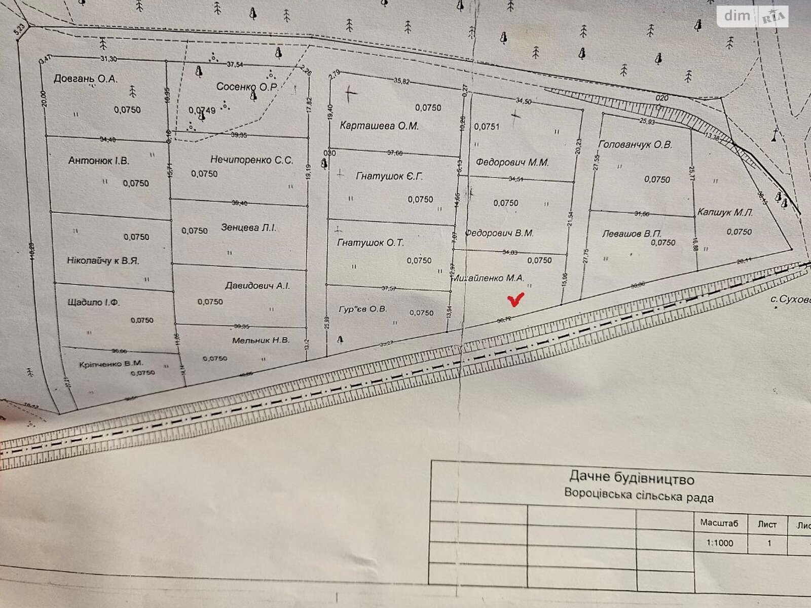 Земельна ділянка сільськогосподарського призначення в Вороцові, площа 7.5 сотки фото 1 Земельна ділянка сільськогосподарського призначення в Вороцові, площа 7.5 сотки фото 1