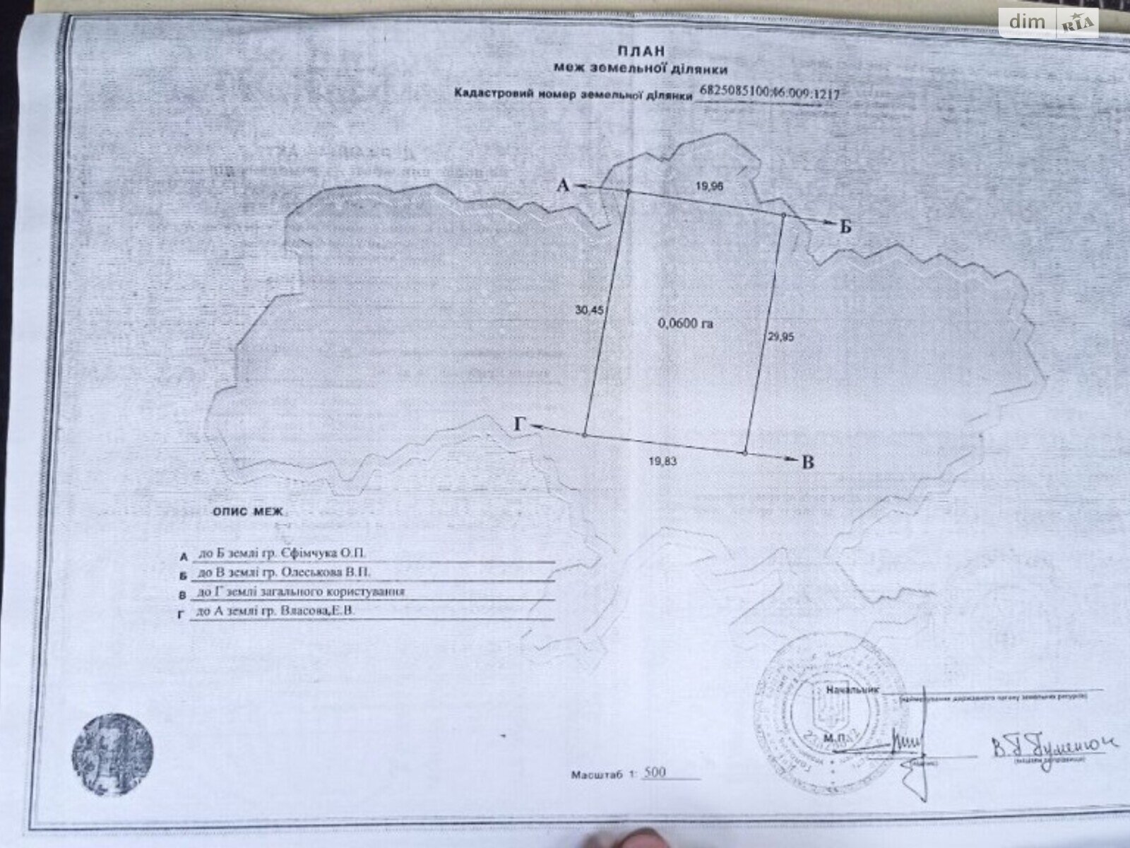 Земельна ділянка сільськогосподарського призначення в Видрові Доли, площа 6 соток фото 1