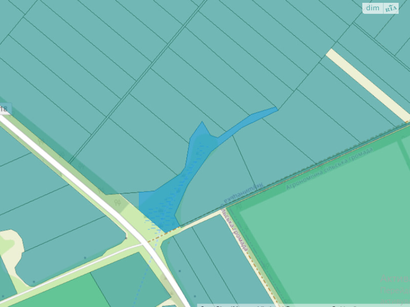 Земельный участок сельскохозяйственного назначения в Юзвине, площадь 200 соток фото 1