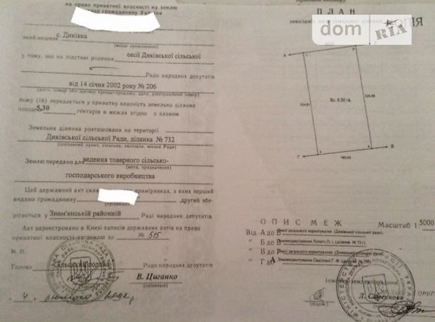 Земля сельскохозяйственного назначения в Знаменке, район Знаменка, площадь 530 соток фото 1 Земля сельскохозяйственного назначения в Знаменке, район Знаменка, площадь 530 соток фото 1