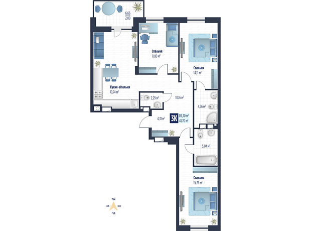 продажа боковая Стрыйская улица Сокольники 