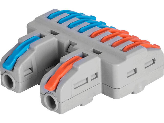 0,08-4мм.кв 32А 1⇒4+1⇒4 розгалуджувач одинарна клема 42х40х14,7мм [p0660024] e.lc.pro.aw.uni.pl.2-8 E.NEXT кольорові важелі - Фото 2