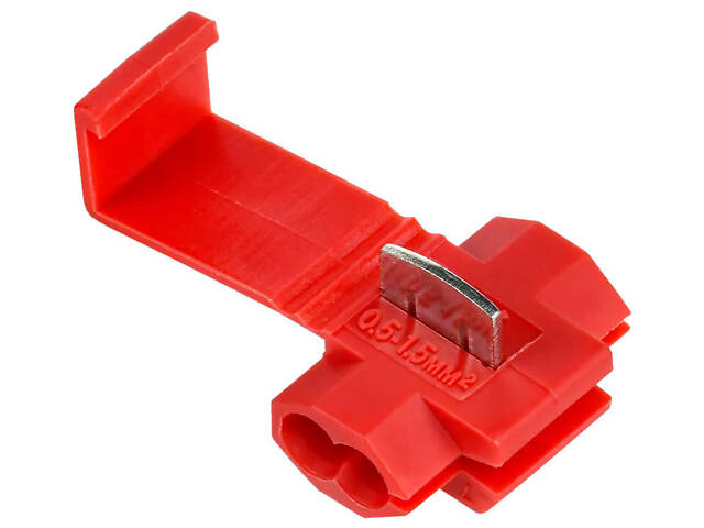 0.5-1.5 мм.кв Затискач-відгалужувач червоний (100шт) [UKW10-1-100] ЗПО-2 UEC - Фото 1
