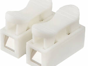 0,5-2,5мм.кв 10А 2х1⇒2х1 проходная одинарная клемма 20х17,5х13,5мм [A0130010095] CMK-823-2/2,5 АСКО белая