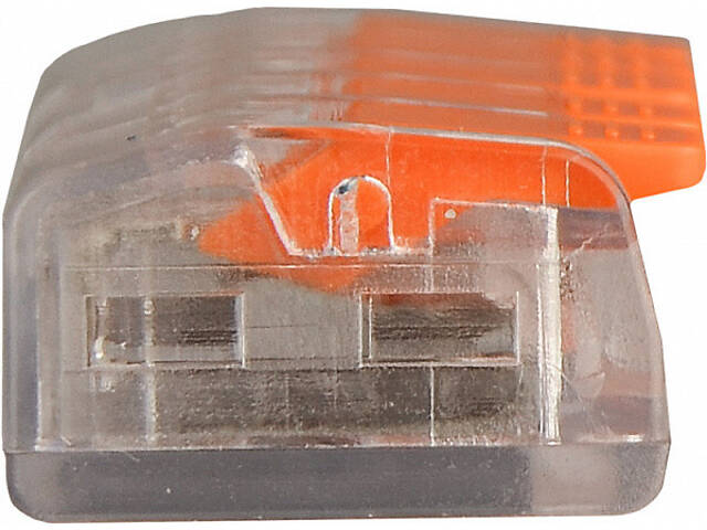 0,5-4мм.кв 32А 1⇒4 сполучна одинарна клема 19,5х30х9,8мм [A0130010133] CMK-635 АСКО помаранчевий важіль - Фото 2