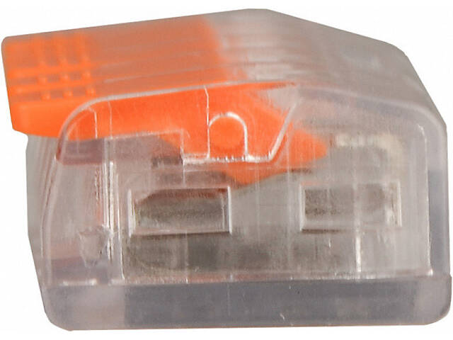 0,5-4мм.кв 32А 1⇒4 сполучна одинарна клема 19,5х30х9,8мм [A0130010133] CMK-635 АСКО помаранчевий важіль - Фото 3