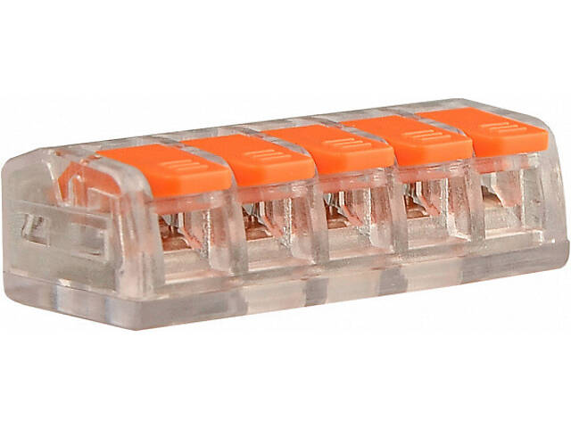 0,5-4мм.кв 32А 1⇒4 сполучна одинарна клема 19,5х30х9,8мм [A0130010133] CMK-635 АСКО помаранчевий важіль - Фото 9