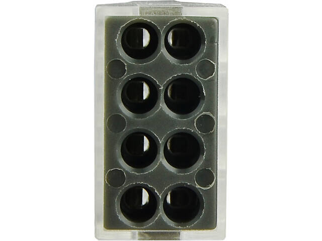 0,75-2,5мм.кв 24А 1⇒7 соединительный одинарная клемма 19,4х24,2х13,4мм [A0130010085] CMK-108 АСКО сіра вставка - Фото 2