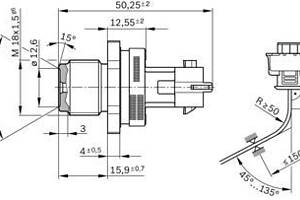 Датчик, тиск палива BOSCH 0281002937