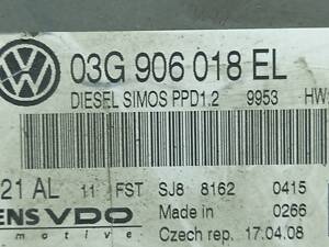 03g906018el Блок управління двигуном Skoda Octavia A5 ,2.0tdi