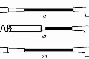 0825 Комплект ізольованих проводів для свічок запалення RC-OP455