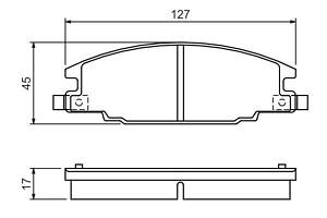 0986460960 BOSCH Гальмівні колодки до дисків