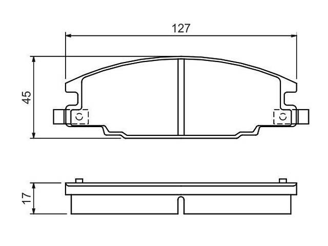 0986460960 BOSCH Гальмівні колодки до дисків