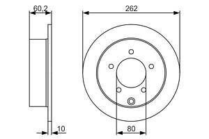 0986479A41 BOSCH Тормозной диск