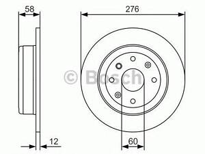 0986479A56 BOSCH Тормозной диск BOSCH 0986479A56 на CHEVROLET TOSCA (KL1_)