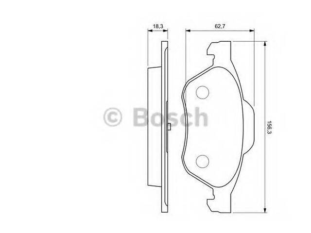 0986494034 BOSCH Гальмівні колодки до дисків BP1004 BOSCH 0986494034 на RENAULT LAGUNA II (BG0/1_)