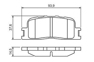 0986494359 BOSCH Гальмівні колодки до дисків