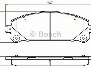 0986495169 BOSCH Гальмівні колодки до дисків BP2221 BOSCH 0986495169 на LEXUS NX (ZGZ1_, AGZ1_, AYZ1_)