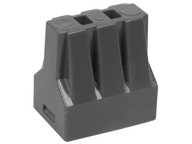 1,5-2,5мм.кв 24А 1⇒5 сполучна одинарна клема 18,7х19,5х13,6мм (4шт) [UKZ-004-306] СМК 773-306 UEC чорний - Фото 2