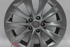 1 Колісний диск 19X8.0 ET40 - SILVER SLIPSTREAM з пошкодженням Tesla model S, model S REST 1076891-00-B