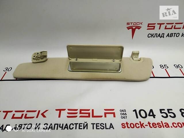1 Козырек солнцезащитный левый TEXTILE FOG Tesla model S, model S REST 1050619-00-A