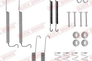 105-0628 QUICK BRAKE Комплект пружинок колодок ручника Opel Corsa A/Kadett D 1.0-1.5TD 79-93 (Delco)