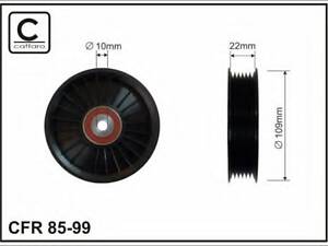 109x10x26.5 Ролик паска приводного Opel Astra 2.0DI 98.09- X20DTL/DTH