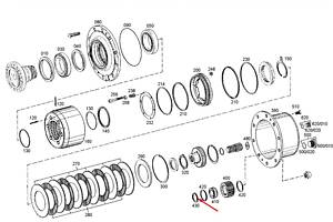 11705031 Стопорное кольцо Volvo EW140