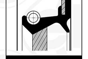 135.180 ELRING Сальник вала двигуна