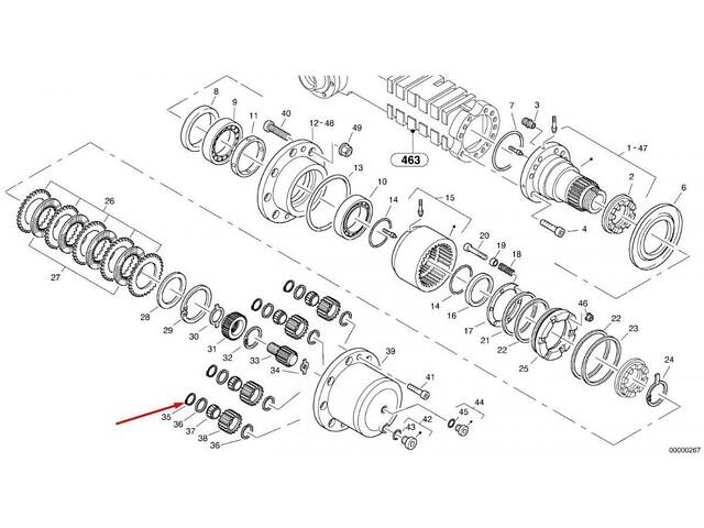 13945498 Стопорне кільце Volvo EW140