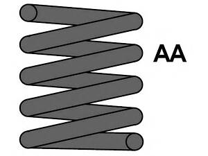 (14.75X110X340) Пружина передній MB 210 Avangard 5/6cyl