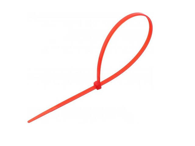 140х3.5мм Кабельна стяжка (хомут) поліамід червоний (100 шт.) [JS000000JS16814036] Elematic - Фото 1