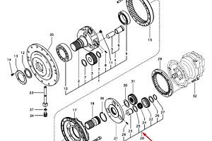 14550896 2 планетарная передача Volvo EC240BLC