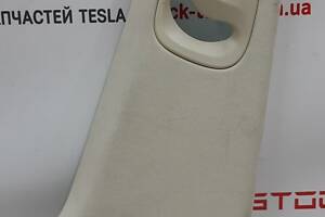 15 Облицовка стойки B верхняя правая белый текстиль Tesla model S, model S REST 1021613-01-A