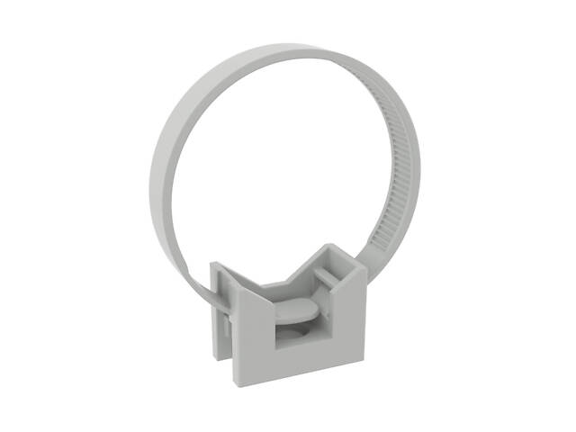 Ø16-32 тримач під дюбель з хомутом L=145мм, нейлон (1 шт.) [51200] Express ДКС - Фото 1