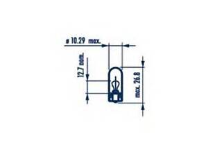 170974000 NARVA Лампа W3W 12V 3W W2,1X9,5D (блистер 2 шт.) NARVA 17097 на ALFA ROMEO SPIDER (115)