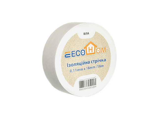 18x0,11мм 18м Изоляционная лента ПВХ белая [ECO0150020021] АСКО - Фото 2
